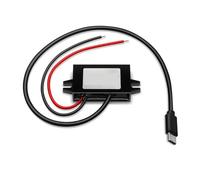 DC-DC 12V 24V to 5V 3A 15W Car USB Type-C Buck Converter, Waterproof IP67 Power Adapter for Trucks Forklifts Buses Loaders(Dual Ear USB)