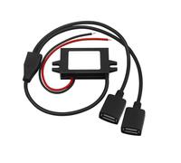DC DC Step Down 12V to 5V 3A Micro USB Converter Car Charger Cigarette Lighter Mini USB Buck Converter(Dual Female USB,5V Cigarette Lighter)