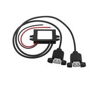 DC DC Step Down 12V to 5V 3A Micro USB Converter Car Charger Cigarette Lighter Mini USB Buck Converter(Dual Ear Femal USB,5V Cigarette Lighter)