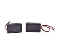 DC Digital Voltmeter | 0.56 Inch LED Display 0-99.9V Range | Reverse Polarity Protection for DIY Electronics/Automotive/Solar Systems | Enhanced Measurement Voltage Tester (Blue)