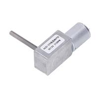 DC Gear Motor 12V | Auto Locking Reversible Reduction Motor | M6 X 50mm Aluminum Alloy Brass Motor for Window Opener/Door Opener/Small Winch (210RPM)
