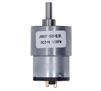 DC Gear Motor with Hall Encoder, DC24V Speed Reduction Motor, 12RPM Aluminum Brass Gear Motor with Strong Bearing and Stable Transmission for Industrial Automation Robotics