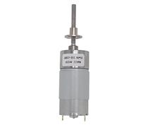 DC Geared Motor | 24V Automatic Locking Helical Gear Motor with M6x50 Thread | Aluminum Alloy Shell & Brass Coil | for Automation Equipment/Printers/Vending Machines (22RPM)