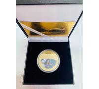 Dc Giustizia League Placcato Oro Moneta Set, Batman - Superman - Flash - Cyborg