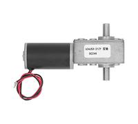 DC Helical Gear Motor 24V | High Torsion Automatic Locking Reduction Motor | Dual Shaft Gearbox for Robotics/Automation/Industrial | 5000 RPM, Reversible CW CCW (100RPM)