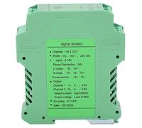 DC Isolator 1 in 2 Out | 0-10V to 0-5V Voltage Transmitter | DIN Rail Mount for PLC/DCS/Control Systems | 0.1% Accuracy, 24V DC Supply