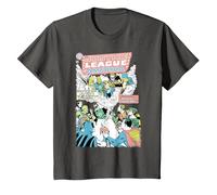 DC Justice League Cover 21 Crisi Maglietta, Bambini, Asfalto, 10 Anni