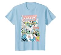 DC Justice League Cover 21 Crisi Maglietta, Bambini, Celeste, 3 Anni