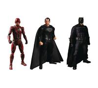 Mezco Toys Figures 1/12 Deluxe Steel Box Set 15 Justice League 17 Cm Nero