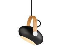 DC Lampadario Ø18 Nero/ Rovere