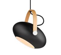 DC Lampadario Ø26 Nero/ Rovere