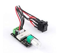 DC Motor Speed Controller 6 - 28V 3A PWM | Reversible Motor Speed Regulator Switch with Potentiometer | Forward / Reverse / Stop Control | 5% - 100% Duty Cycle Adjustable