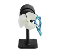 Dc Motore Propulsore Subacqueo Spazzolato per Esca Barche Modelli Rov - da 10 a 20v 3a 80w Cw/CCW Elica Abs Alloggiamento Nylon Elica 3,6 Centimetri Diametro 15 Cm Cavo - Nero