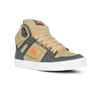 DC Pure High Top WC Scarpe - Grigio/Tan/Arancione