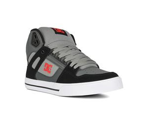 Dc Puro Alto Top Gillet Scarpe - Nero/Grigio/Rosso