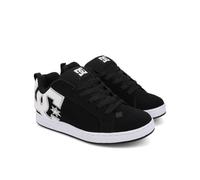 DC Scarpe da Skate Casual da Donna Court Graffik, Skateboard, Stencil Bianco e Nero, 38.5 EU