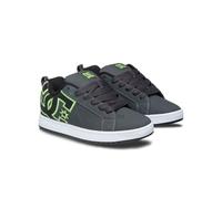 DC Scarpe da skate Court Graffik da uomo, Grigio/Nero/Verde, 47 EU
