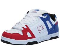 DC Scarpe da skate da uomo con cervo, rosso/bianco/blu., 48 EU