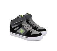 Dc Shoes Bambino Pure High-Top Elastic Basket, Grigio nero grigio grigio, 34 EU