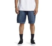 DC Shoes Carpenter Baggy 22" - Pantaloncini in jeans da uomo, blu scuro, 32W