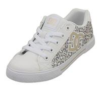 DC Shoes Chelsea Skate Trainers Donna Bianco Leopardo - 37 EU