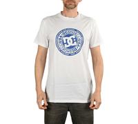 DC Shoes Circle Star S/S T-Shirt - Bianco Neve / Blu Nautico