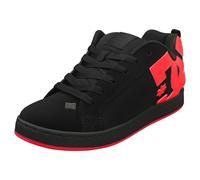 DC Shoes Court Graffik Donna - Sneakers da Skate Tessuto Nero e Rosa - 37 EU