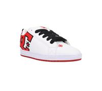 DC Shoes Court Graffik M Shoe Xwrk, Basso Uomo, Bianco Bianco Rosso Nero, 45 EU