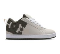 DC Shoes Court Graffik - Scarpe da uomo in pelle, Olive Citrus, 43 EU