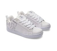 DC Shoes Court Graffik, Scarpe da Ginnastica Donna, Bianco M Silver, 37 EU