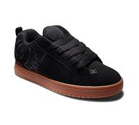 DC Shoes Court Graffik, Scarpe da Skate da Uomo, Gomma Nera Nera, 48.5 EU