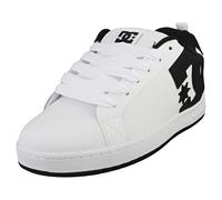 DC Shoes COURT GRAFFIK Uomo - Sneakers da Skate in Pelle Bianco e Nero - 42 EU