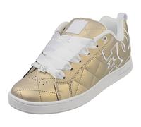 DC Shoes Court Graffiks Donna Oro Skate Trainer - 37 EU