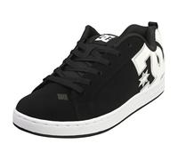 DC Shoes Court Graphik Donna - Sneakers da Skate Tessuto Nero Bianco - 40 EU