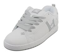 DC Shoes Court Graphik Sq Scarpe da Pattinaggio Grigio Bianco Uomo - 46 EU