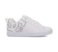 DC Shoes Dc Court Graffik - Scarpe da Skate Casual da Donna, Bianco/M Argento, 42 EU
