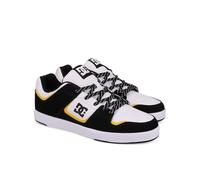 DC Shoes Dc Cure, Scarpe da Ginnastica Uomo, Bianco, Nero, Giallo, 47 EU