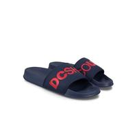 DC Shoes Dc Slide, Scarpe da Spiaggia e Piscina Uomo, Blu (Navy/Red Nrd), 46 EU