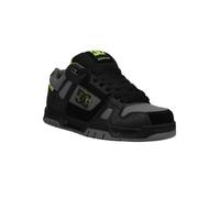 DC Shoes Stag - Scarpe da uomo in pelle, nero/lime, 43 EU