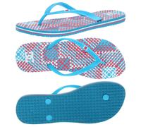 Dc Shoes Donna Spray Graffik Infradito Blu Rosa Bianco Tqw Spiaggia Vacanza New