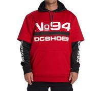 Felpa con cappuccio DC Shoes Dryden rosso nero - M