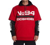 Felpa con cappuccio DC Shoes Dryden rosso nero - L