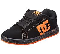 DC Shoes Gaveler-Leather Shoes Sneaker da Uomo, Nero/Arancione, 43 EU
