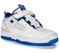 DC SHOES Js 1 Strada Skater Schiuma Imbottito Trainer Bianco Blu Uomo UK 7 - 11