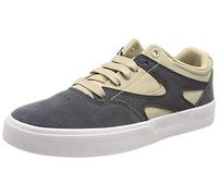 DC Shoes Kalis Vulc-Scarpe da Uomo in Pelle, Ginnastica, Navy Khaki, 36 EU