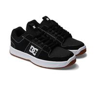 DC Shoes Lynx Zero-Leather Shoes for Men Sneaker, Nero Bianco, 48.5 EU