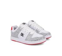 DC Shoes Manteca 4 - Scarpe in Pelle Donna, Bianco Nero Rosa acceso, 39 EU