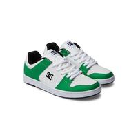 DC Shoes Manteca - Scarpe da uomo in pelle, Verde bianco giallo, 44 EU