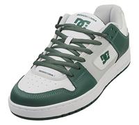 DC Shoes Manteca SE - Scarpe da uomo in pelle, Bianco/Grigio/Verde, 43 EU