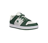 DC Shoes Manteca SE - Scarpe da uomo in pelle, Bianco/Grigio/Verde, 41 EU